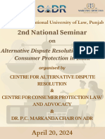 National Seminar On ADR in Consumer Protection in India