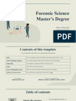 Forensic Science Master's Degree by Slidesgo