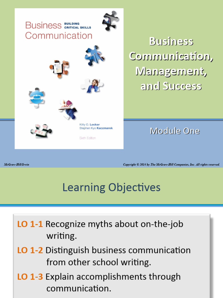 Module 1 | PDF | Communication | Employment
