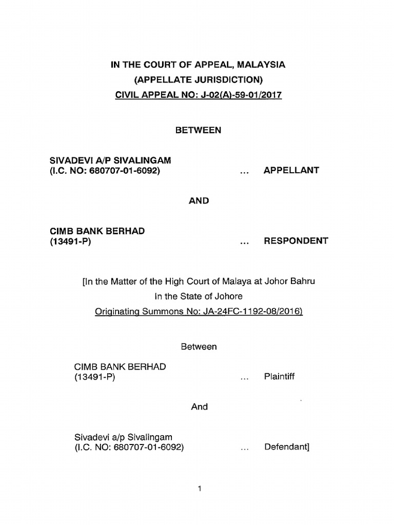 Bank Is Entitled To Pursue in Rem and in Personam Simultaneously or ...