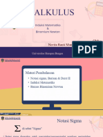 KALKULUS - Pertemuan 2 (Induksi Matematika Dan Binomium Newton)