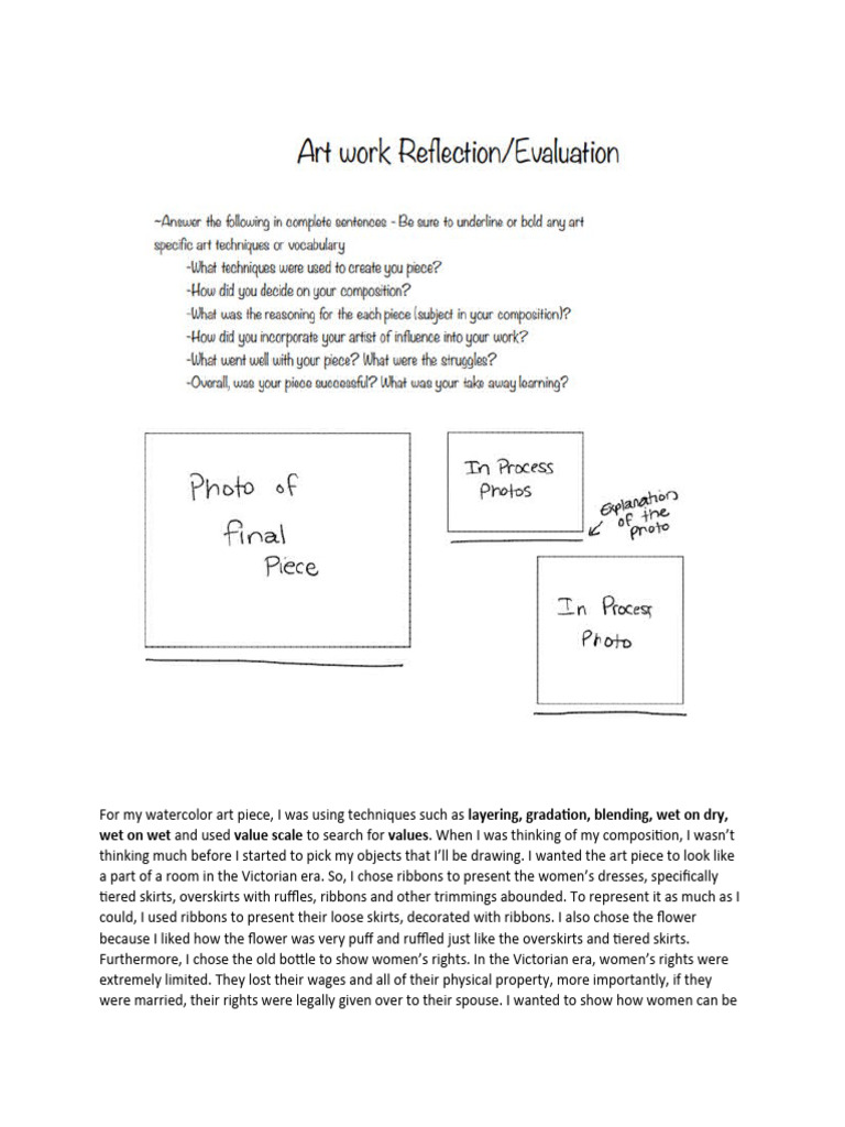 Reflection On Watercolour Pdf