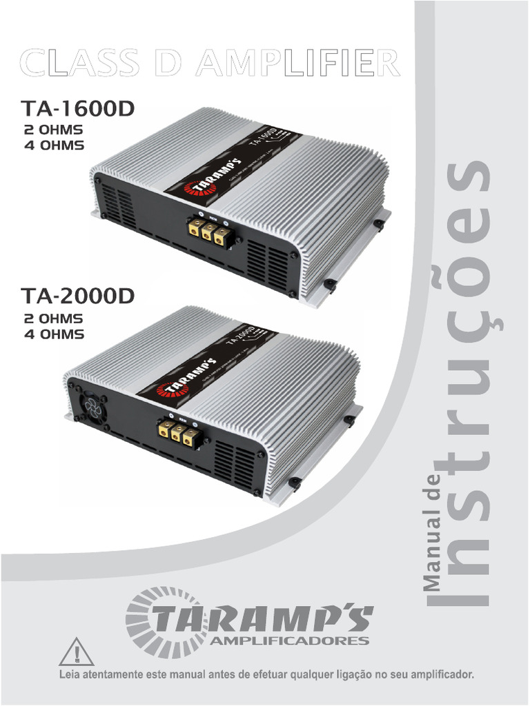 Manual TA1600D - TA2000D R1 A4 | PDF