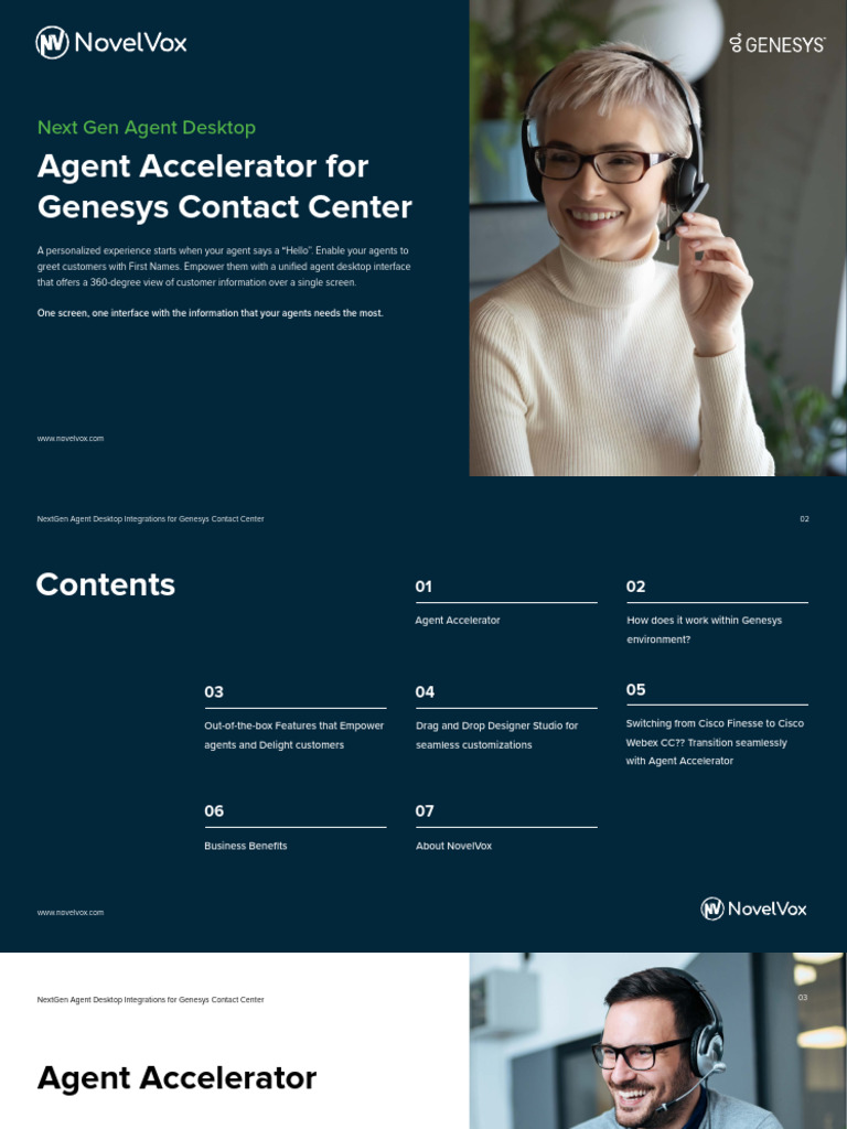 Agent Accelerator For Genesys Contact Center Pdf Call Centre