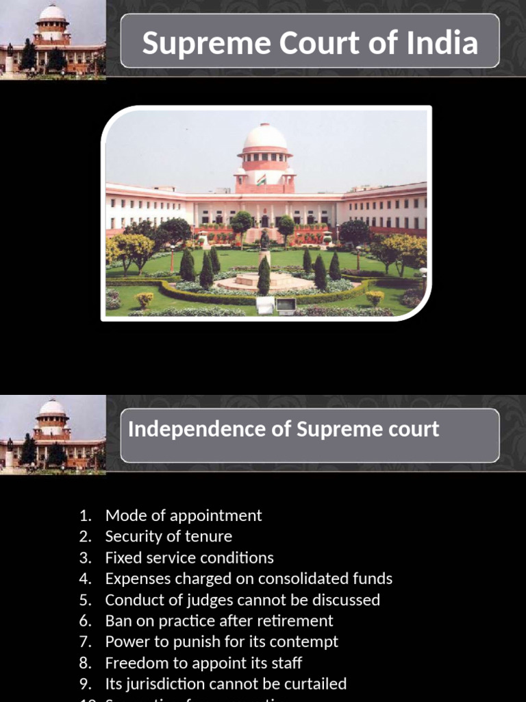 Supreme Court of India: Powers & Functions | PDF | Supreme Courts | Writ