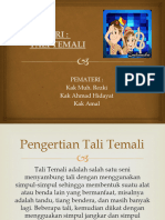 Materi Tali Temali