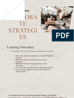 Corporate Strategies. Report.