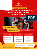 Merah Paket Harga Jasa Pasang Wifi Internet Dan TV Kabel Flyer