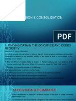 Topic 7 - Subdivision and Consolidation