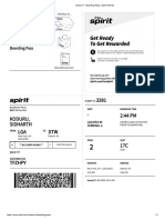 Check in - Boarding Pass - Spirit Airlines SID