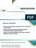 Biostatistik Analisis Univariat - Bivariat.prasarat