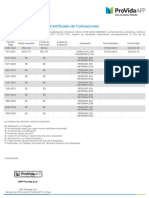 Certificado de Cotizaciones