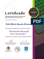 Certificado PABLO MATÍAS QUEZADA BRUZZONE