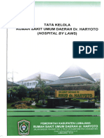 Tata Kelola RSUD DR Haryoto (Hospital by Laws)