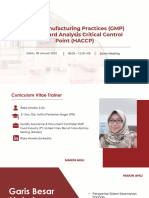 Materi GMP & Haccp (Food Safety Batch 54 Makin Ahli 2023)