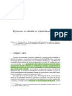 El Proceso de Rebeldia en El Derecho Castellano