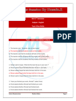 Direct and Indirect Speech Mcqs YT Insta Medico Slides