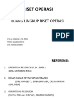 1 Ruang Lingkup Riset Operasi