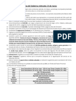 Propuesta Del Gobierno Miércoles 13 de Marzo