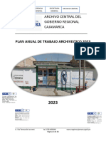 Plan Anual de Trabajo Año 2023 - Archivo Central CAJAMARCA