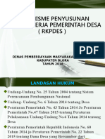 Mekanisme Penyusunan Rencana Kerja Pemerintah Desa