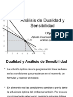 Dualidad y Análisis de Sensibilidad