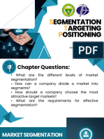 Chapter 5 - MARKET Segmentation, Targeting & Positioning