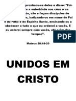 Versiculo Unidos em Cristo