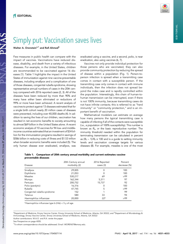 Vaccination's Impact on Public Health | PDF | Vaccination | Vaccines