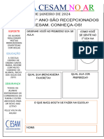 Atividades Primeira Semana