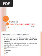 Unit Iii - Data Structures in Python