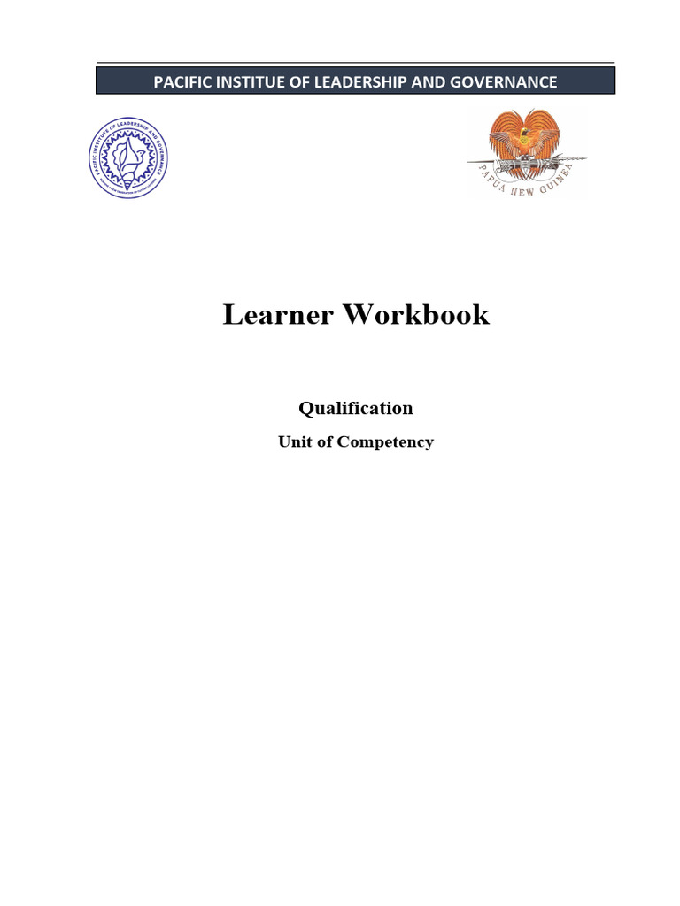 Learner Workbook Template | PDF