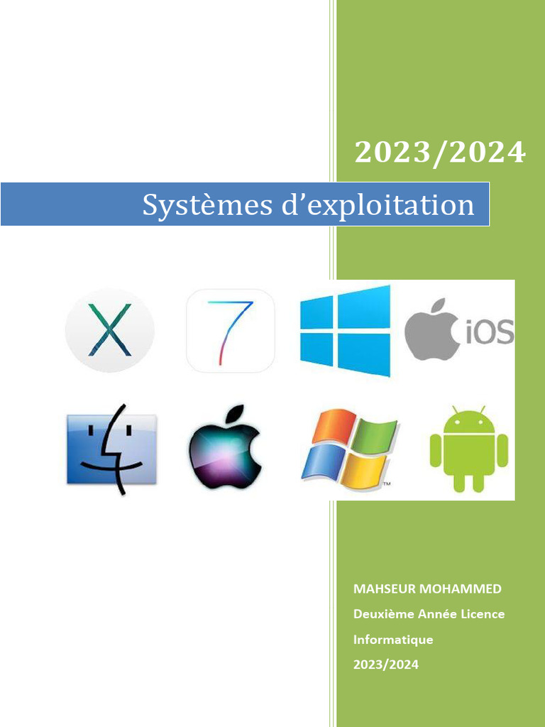 Cours sur les systèmes d'exploitation | PDF | Système d'exploitation ...
