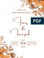 Undangan Walimatulurus Faiz & Faezah