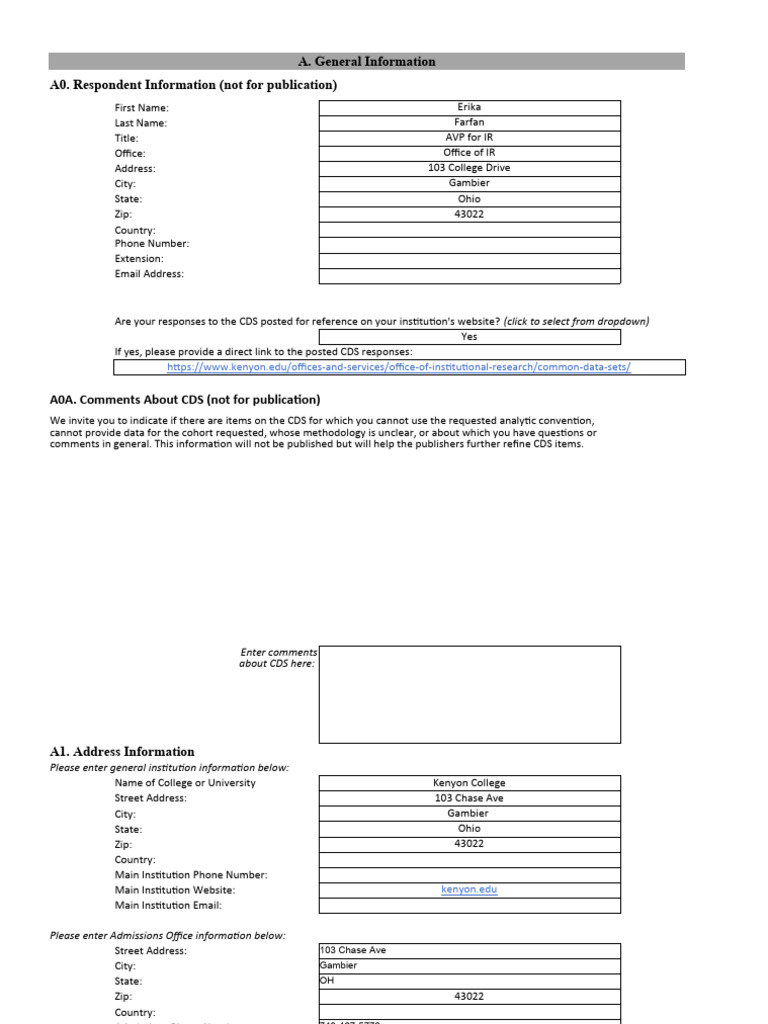 cds-2023-2024 | PDF | Act (Test) | Race And Ethnicity In The United States  Census