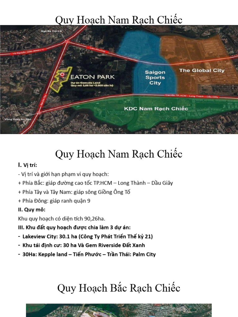 Quy Hoạch Bắc Rạch Chiếc + Nam Rạch Chiếc | PDF
