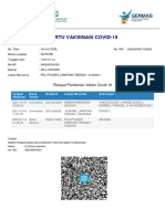 Kartu Vaksinasi Covid-19: Riwayat Pemberian Vaksin Covid-19