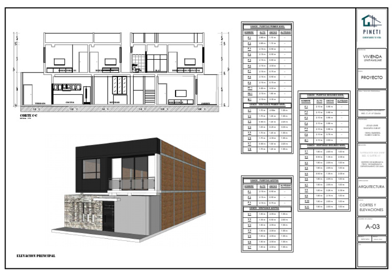 Proyecto de Vivienda Unifamiliar en Barranca | PDF