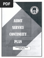 Coa Audit Service Continuity Plan - 0001