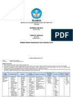 Silabus Kelas 6 Tema 3 - 9 Komponen