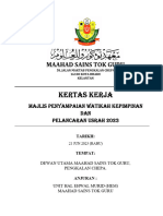 Kertas Kerja Penyerahan Watikah Pelantikan Sekolah