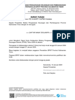 ST-110 Rapat Kerja Kedeputian PPKD Di Jakarta - Signed