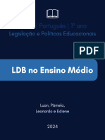 Caderno Língua Portuguesa Verde e Rosa Moderno
