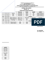 Jadwal Pelajaran SDN 3 Tanggungharjo 2024