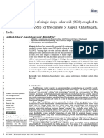 Annual Performance of Single Slope Solar Still (SSSS) Coupled To Solar Shallow Pond (SSP) For The Climate of Raipur, Chhattisgarh, India