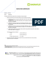 Batch Test Certificate: Date:23/06/2023 Product: ZP-4B Batch No:23F1019 Mfd. In: JUNE 2023