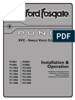 Installation & Operation: SVC - S V C W