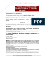 Ley - para - La - Prevencion - Tratamiento - y - Control - de - La - Diabetes - en - El - Distrito - Federal