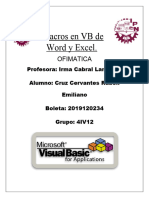 Macros en VB de Word y Excel