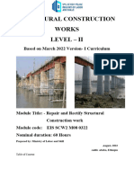 Structural Construction Works Level - Ii: Based On March 2022 Version-I Curriculum